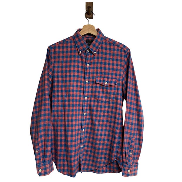 제이크루 체크 셔츠 남방 S