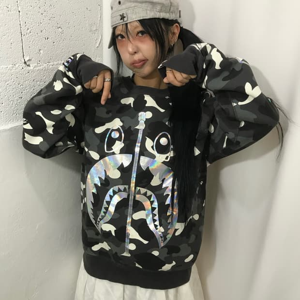 Bape City Camouflage Shark SweatShirts