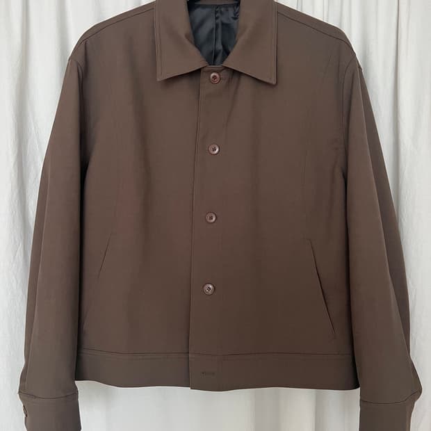 DRAW FIT Wool Blend Harrington Jacket - 