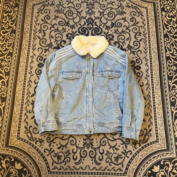 XL 아디다스 쉐르파 데님 자켓/W2452