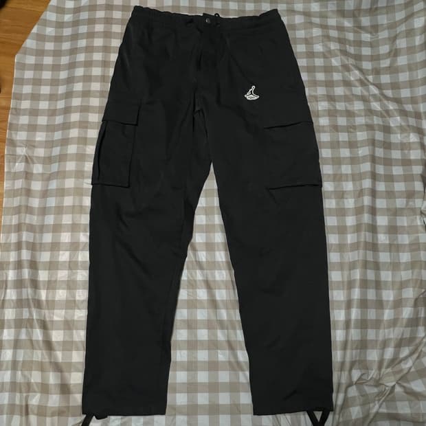 조던 스테이트먼트 에센셜 카고팬츠 L 블랙 검정 바지 카고