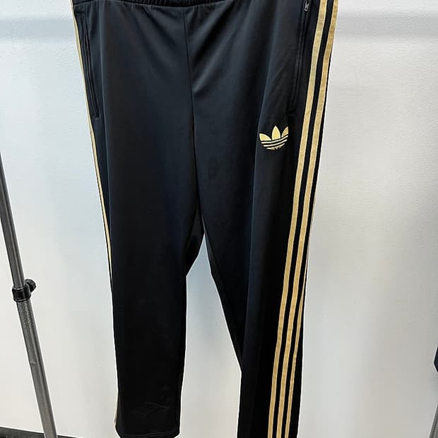 38) 아디다스 골드 삼선 트랙팬츠 