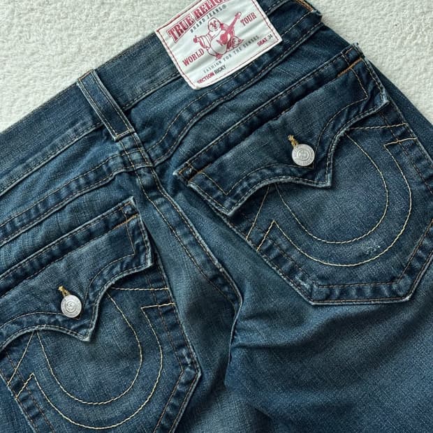 (AAAA급) 트루릴리전 리키 부츠컷 데님팬츠