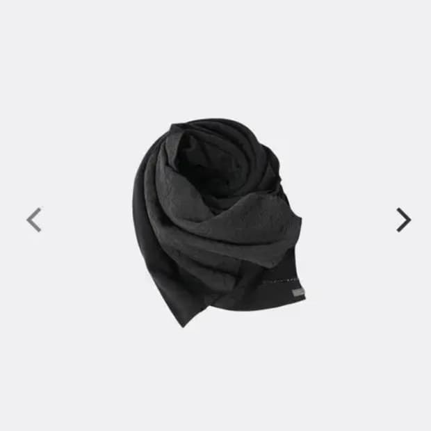 (구매) 엑슬림 스카프 블랙색상 
