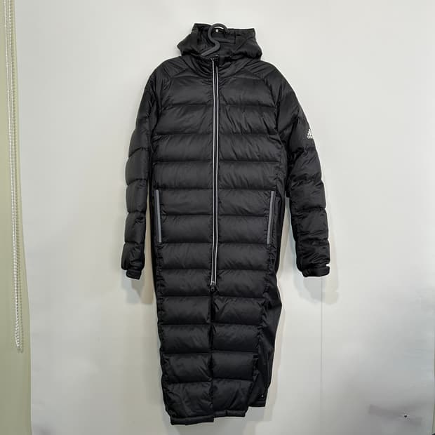 아디다스 남성 오리털 롱패딩 95 블랙 빵빵함