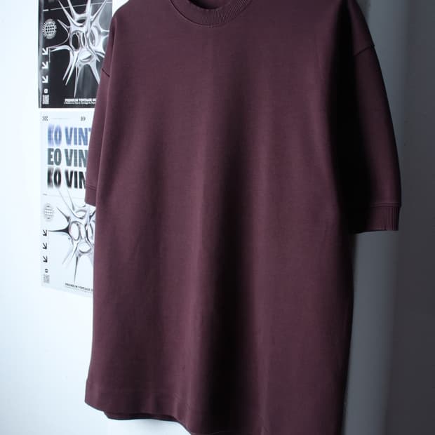(XL-2XL) 자라 반팔 티셔츠 빅사이즈 버건디 무지 기본-H31383