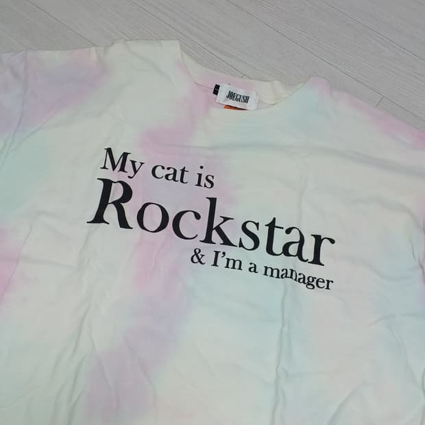 조거쉬 마이캣이즈락스타 타이다이 반팔 티셔츠