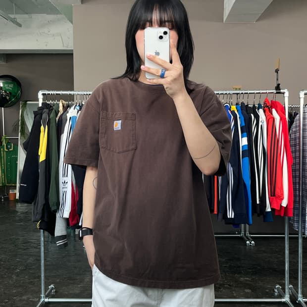 칼하트 포켓 반팔 티셔츠