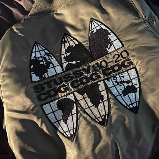 스투시 x 꼼데가르송(cdg) ma1 m사이즈