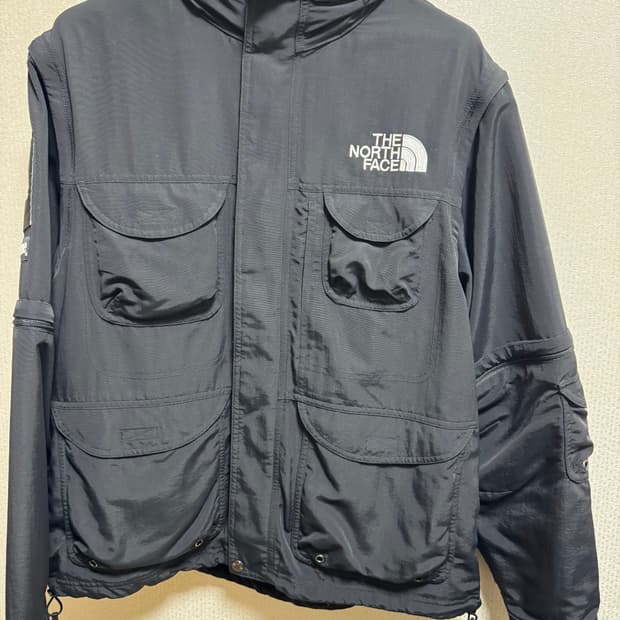 슈프림 x 노스페이스 트레킹 컨버터블 자켓 블랙 M