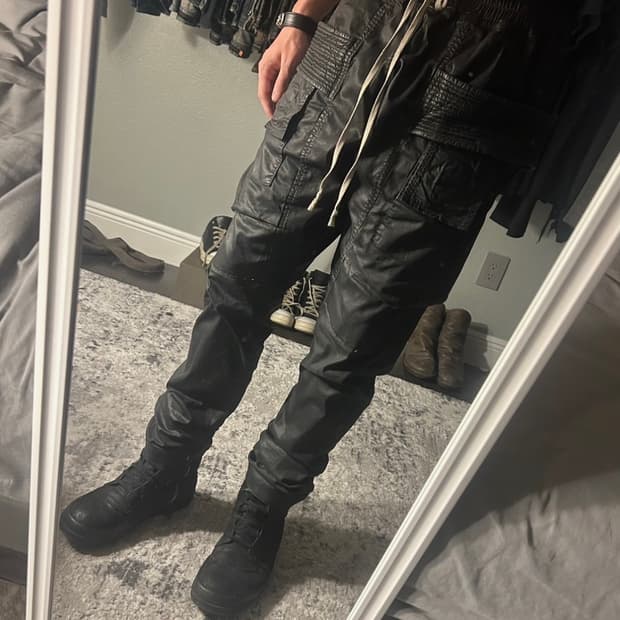 릭오웬스 14s/s 왁스 크리치 태권도 바지