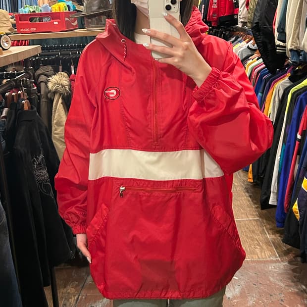 [HI] 나이키 아노락 레드