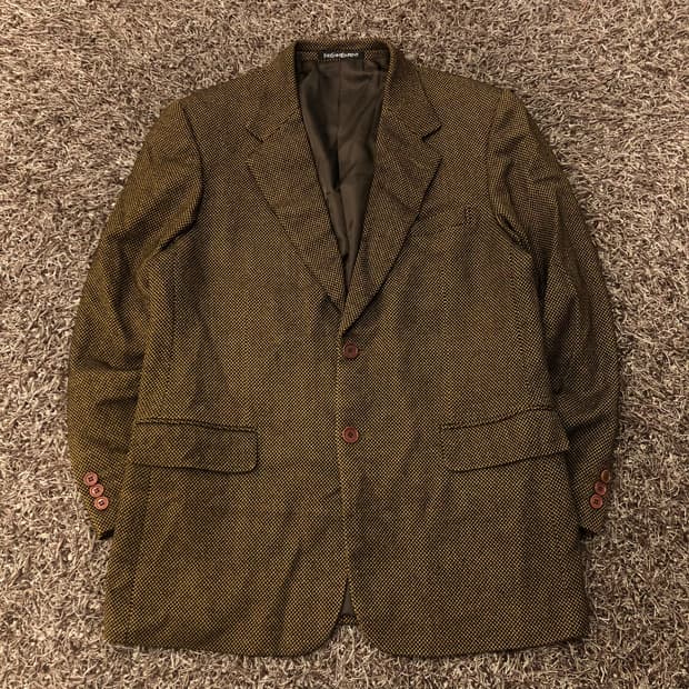 입생로랑 아카이브 대디핏 울 블레이저 자켓