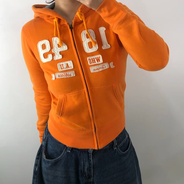 [S] 후아유 오렌지 후드집업