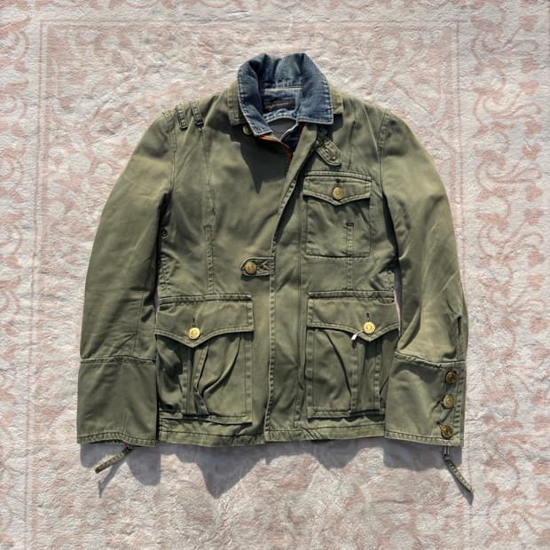 Dsquared2 데님 레이어드 투웨이 필드자켓 (데님탈부착가능)