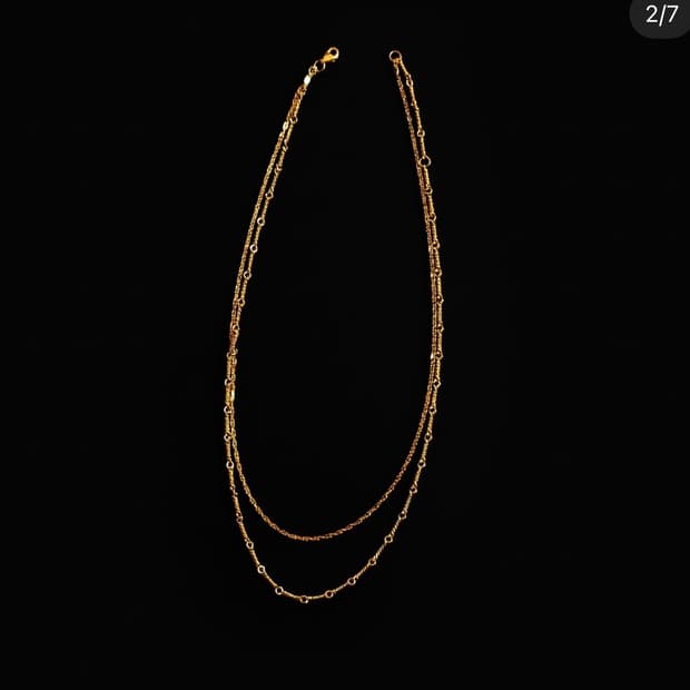 SCAPE Cold Vein 2 체인 목걸이 (18K GP)