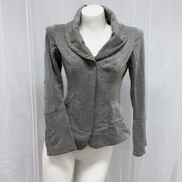 1)[FIL DIRE] Gray Slim-Fit Jacket