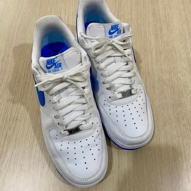 나이키 에어포스1 07 화이트 포토 블루 (260)