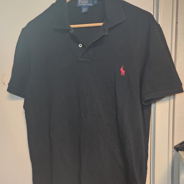 폴로 랄프로렌 블랙 반팔 PK티 L