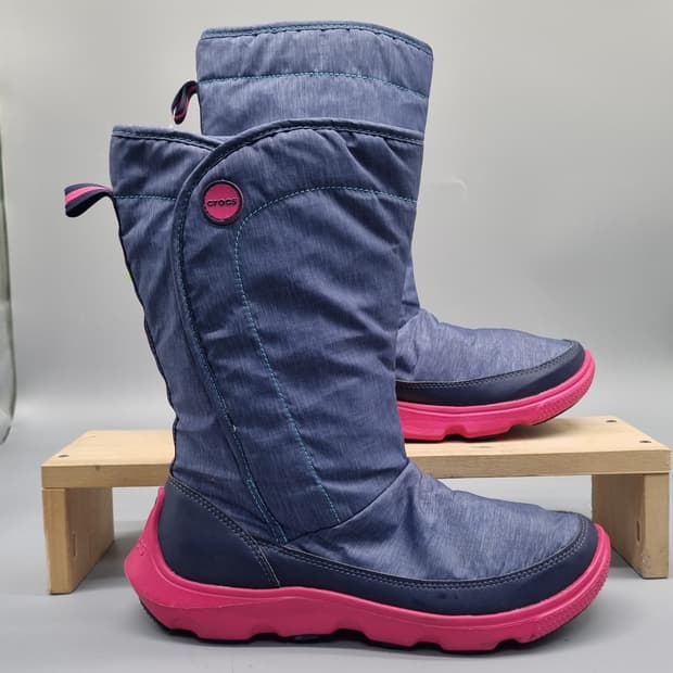 새상품 크록스 데이핑크 여성방한부츠250