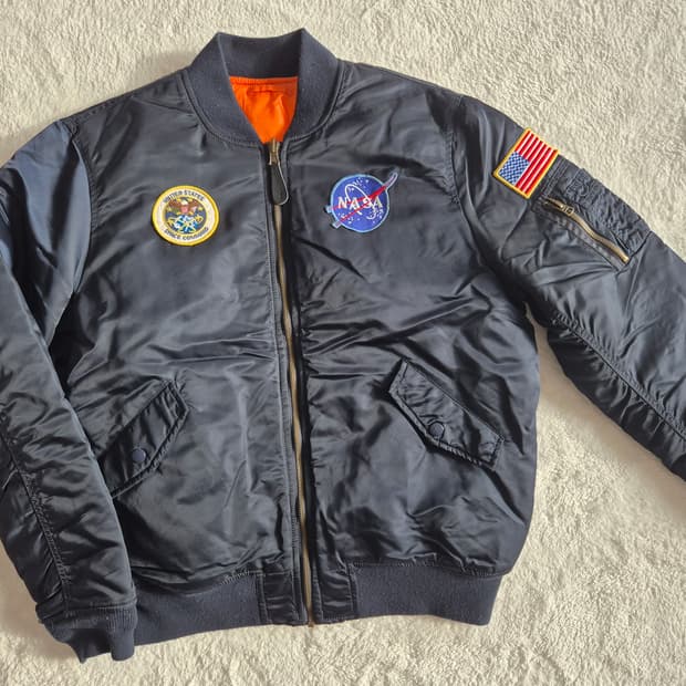 NASA 리버시블 투웨이 항공점퍼 봄버자켓 