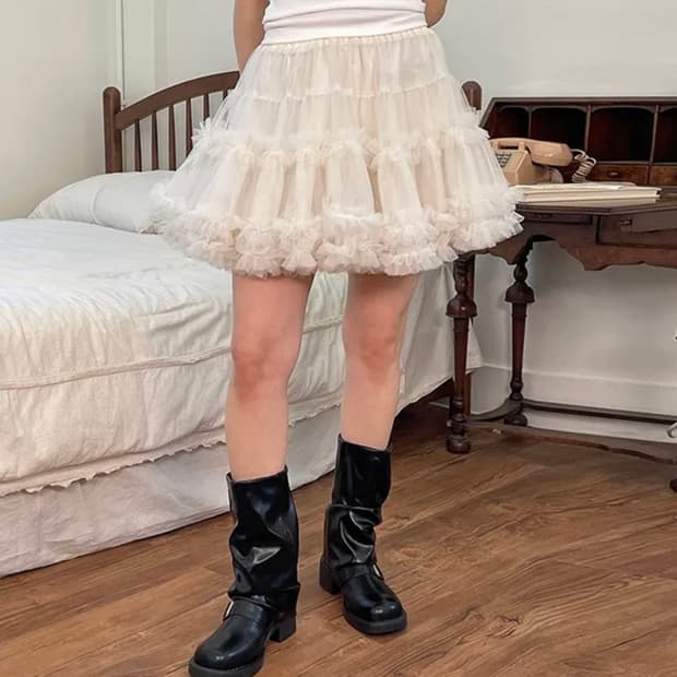 오드리 샤 미니 스커트