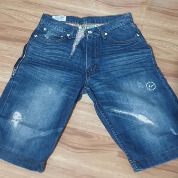 라바이스 x프래그먼츠 x 무라카미 데님반바지 30