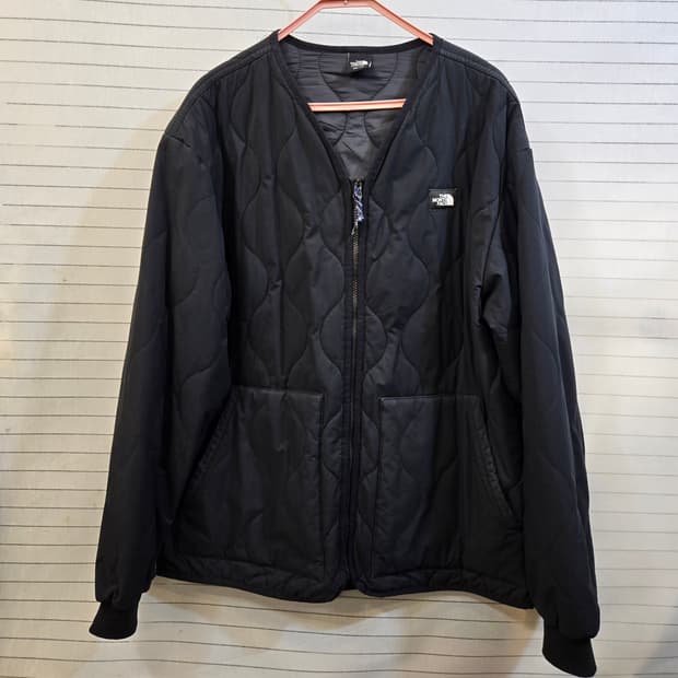 노스페이스 브루니 블랙 퀼팅 자켓