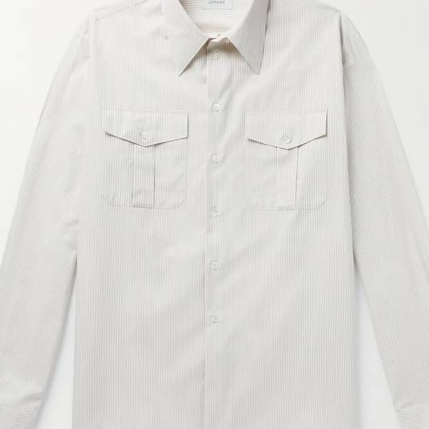 르메르 밀리터리 스트라이프 셔츠 / 48