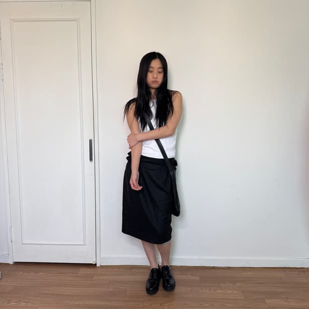 Moschino 러플 펜슬 스커트