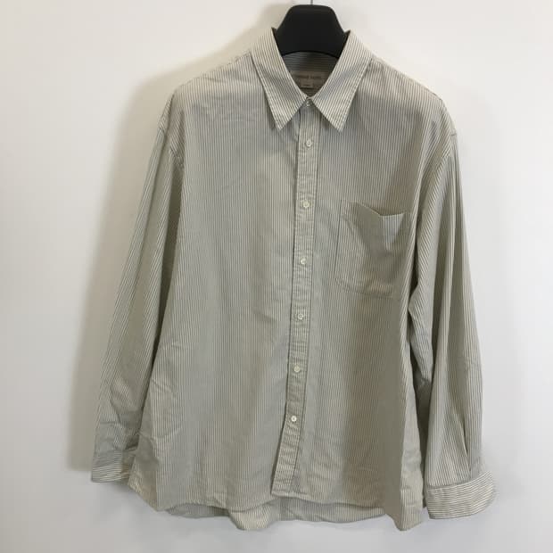 토마스모어 스트라이프 셔츠 그레이그린 [L]