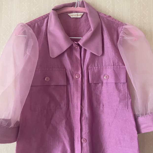 mgmg studio 포켓리본블라우스 (오간자)