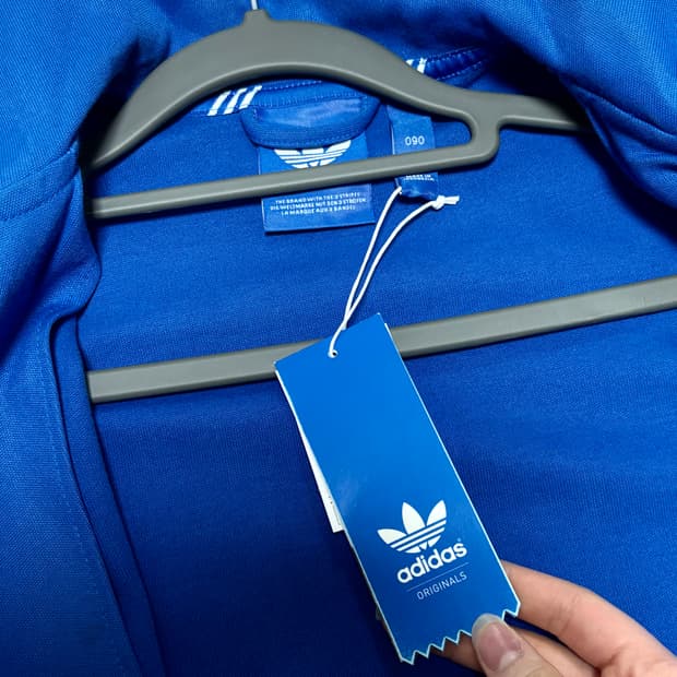 새상품 아디다스 트랙탑 져지 블루 90사이즈 