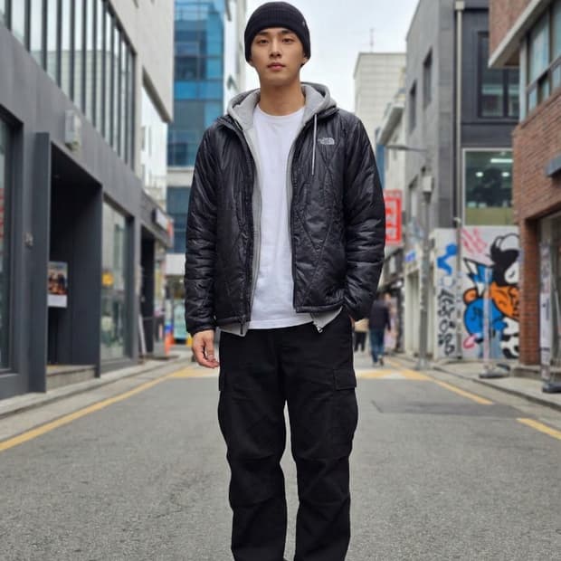 노스페이스 다이아 퀼팅 경량 패딩 자켓