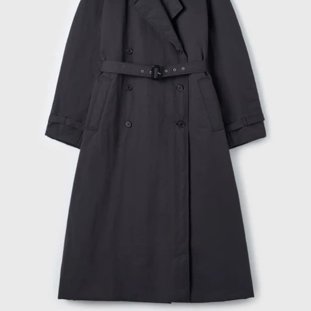 LFM 렉스 핑거 마르쉐 패딩 더블 트렌치 코트 차콜 신상