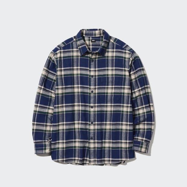 [L] 유니클로 플란넬 체크셔츠