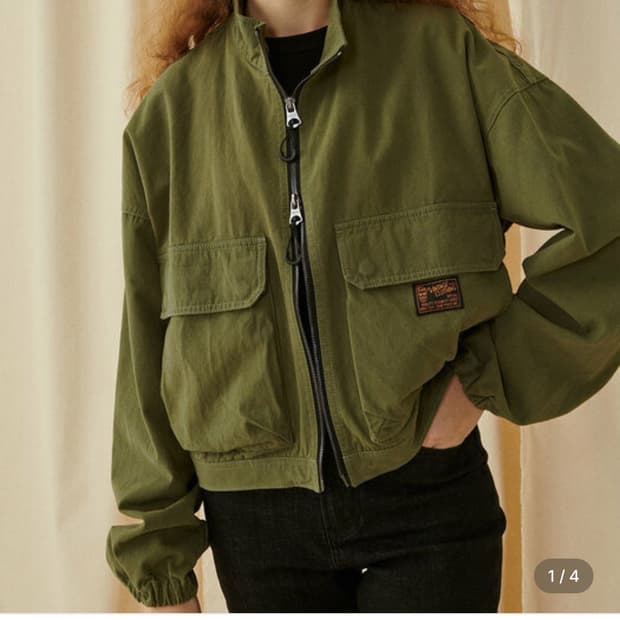 MGGN 맥우드건 카키 야상 봄버 자켓 S