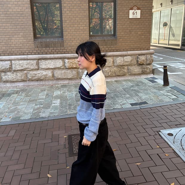 80s 빈티지 폴로 스웨터