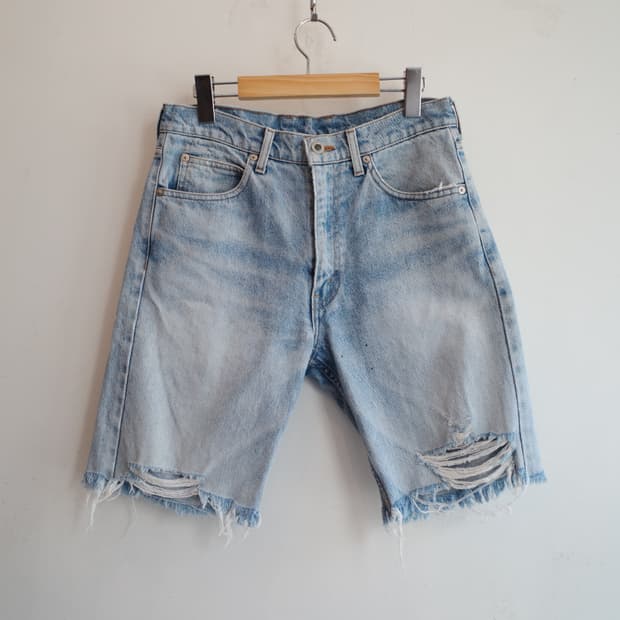 90s Levis 545 실버탭 데님 쇼츠 (30인치)