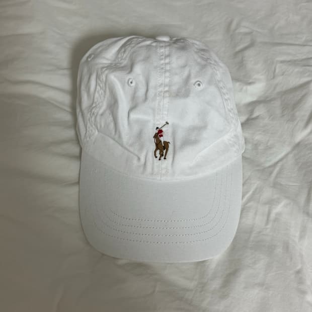 택O,새상품) 폴로 랄프로렌 화이트 볼캡