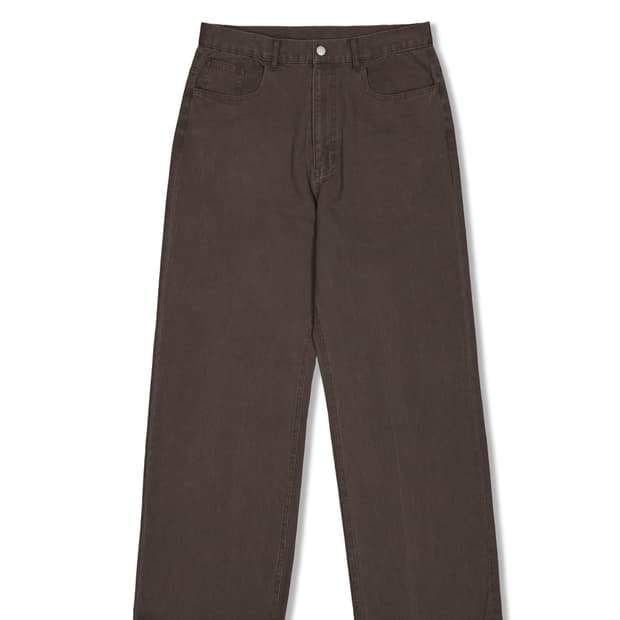 퍼렌 5p 라이트 코튼 트라우저 머드 2사이즈 새상품