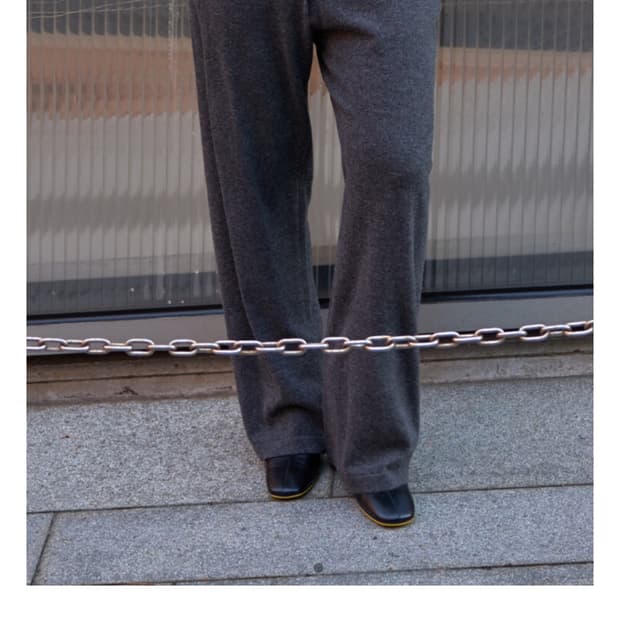 머듈 니트팬츠 블랙4