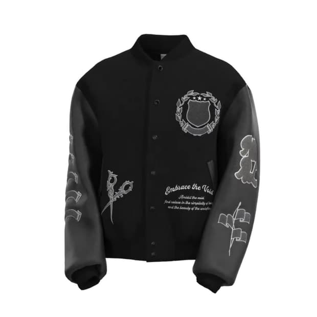 Blank emblem varcity jacket