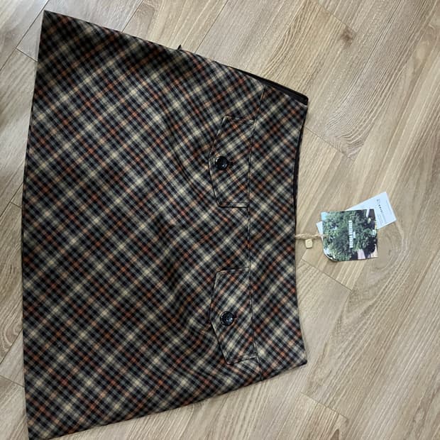 브랜다브랜든 체크 미니스커트