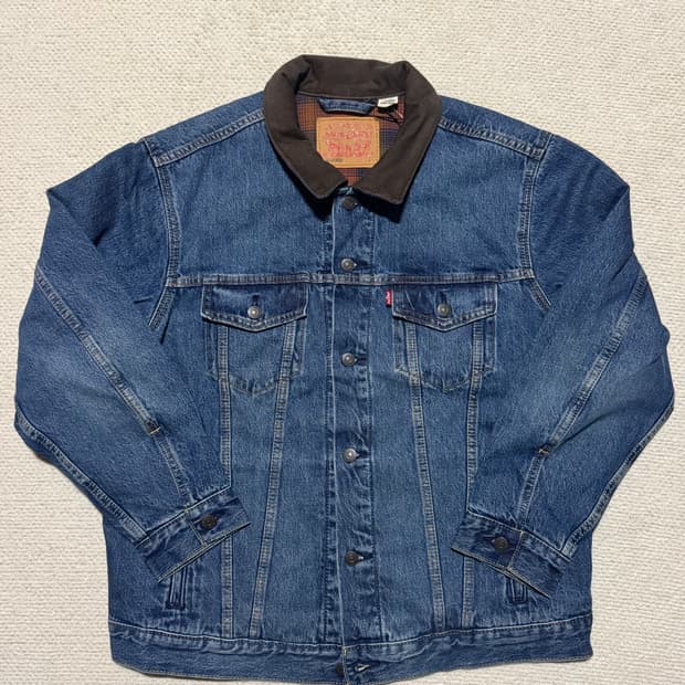 리바이스 코듀로이 카라 데님 자켓 L