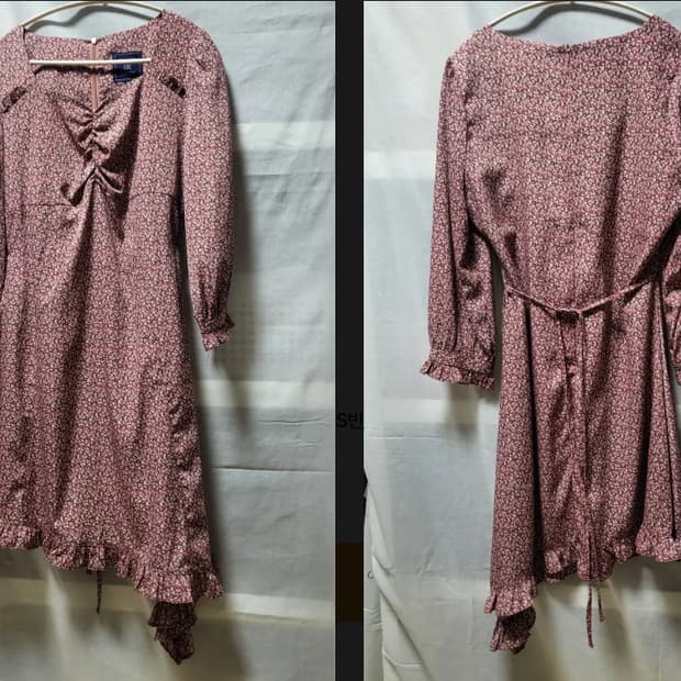 살롱드욘 언발란스 미니 원피스