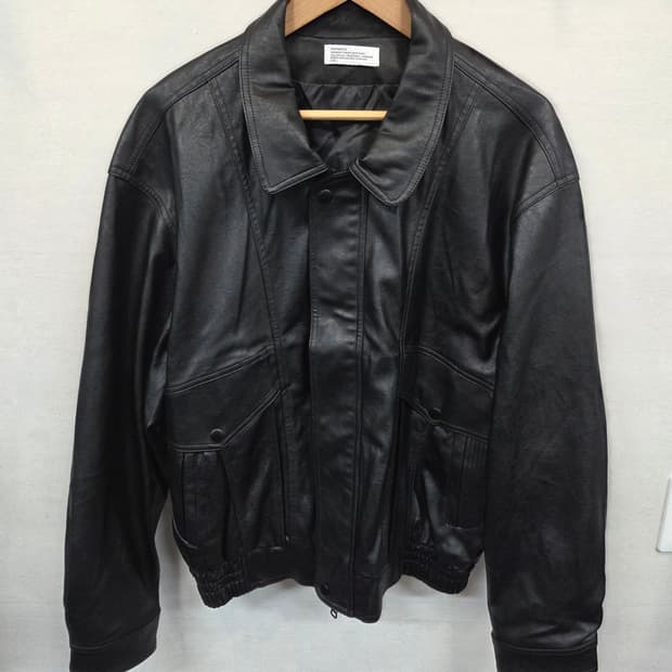 파르티멘토 투웨이 레더 봄버자켓 L 오버핏 