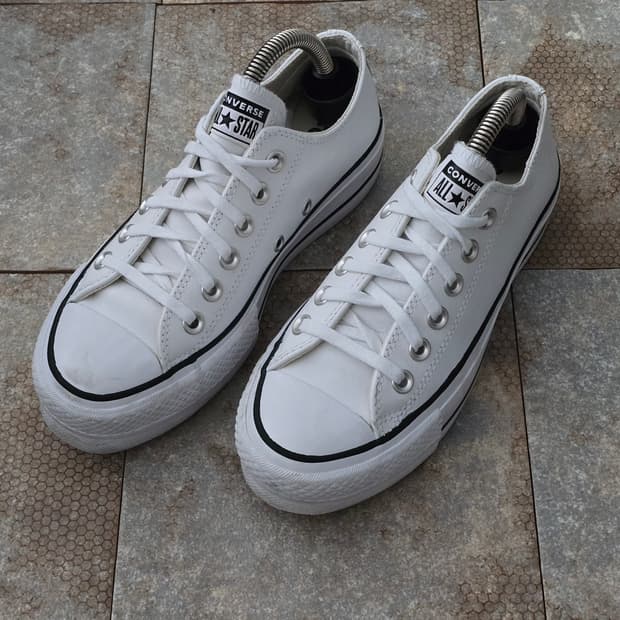 (220)컨버스 척테일러 올스타 리프트 레더 로우