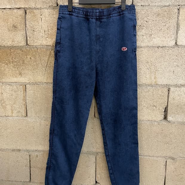 디젤 D 랩 데님 트랙 팬츠