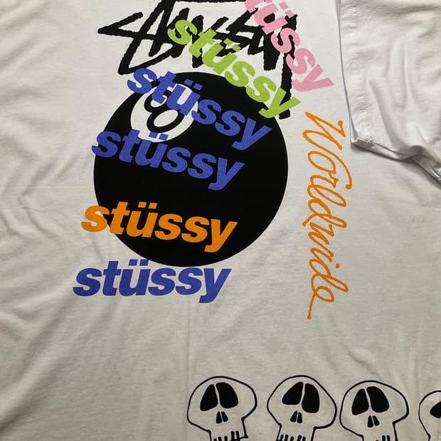 (유일 색상) 스투시 반팔 12사이즈